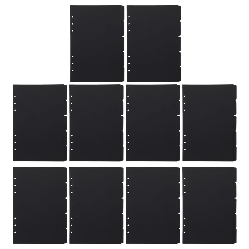 10 قطعة مؤشر A5 للموثق علامات صفحة أوراق فضفاضة ورقة فواصل ملونة دفتر تبويب فواصل علامات التبويب الموثق القابلة للفصل المفكرة #2