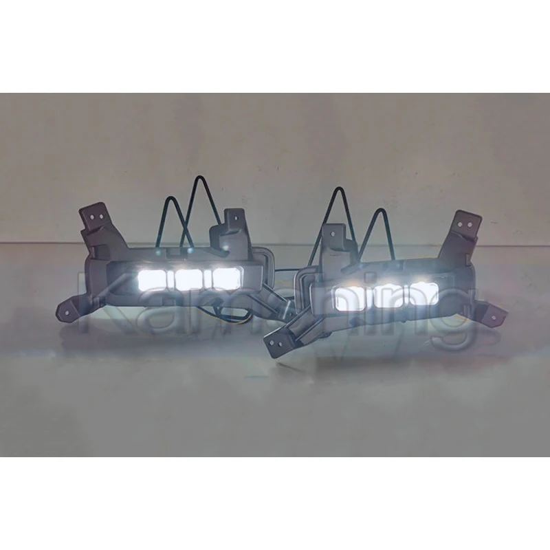 Kamshing 1 Set Modifying LED Daytime Running Light DRL For Haval Dargo Plus 2023-2026 Front Fog Light Fog Lamp Daytime Light