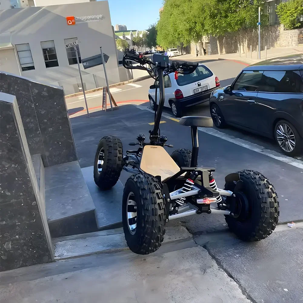 High Power 10000 Motor 50 M-p-h Folding All Terrain 60v 50ah Domestic Battery 4 Wheel 4x4 Atv Off Road Electric Scooter