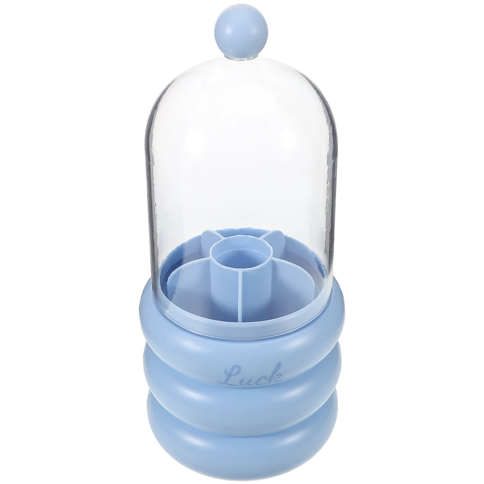 

Rotating Makeup Brush Organizer Clear Lid Vanity Holder Large Capacity Storage Cup Multifunctional Beauty Tool Case For