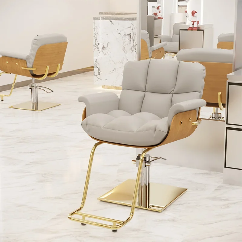 

Furniture Spa Beauty Salons Womens Barber Chairs Foldable Chair Professional Hairdresser Reclining Vanity Sillon Barbero Salon