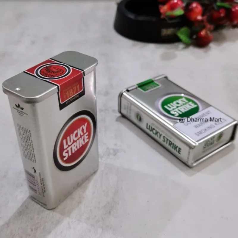 

Новый портативный многофункциональный раздвижной портсигар - изысканный железный портсигар с тиснением удачи, подарок бойфренду