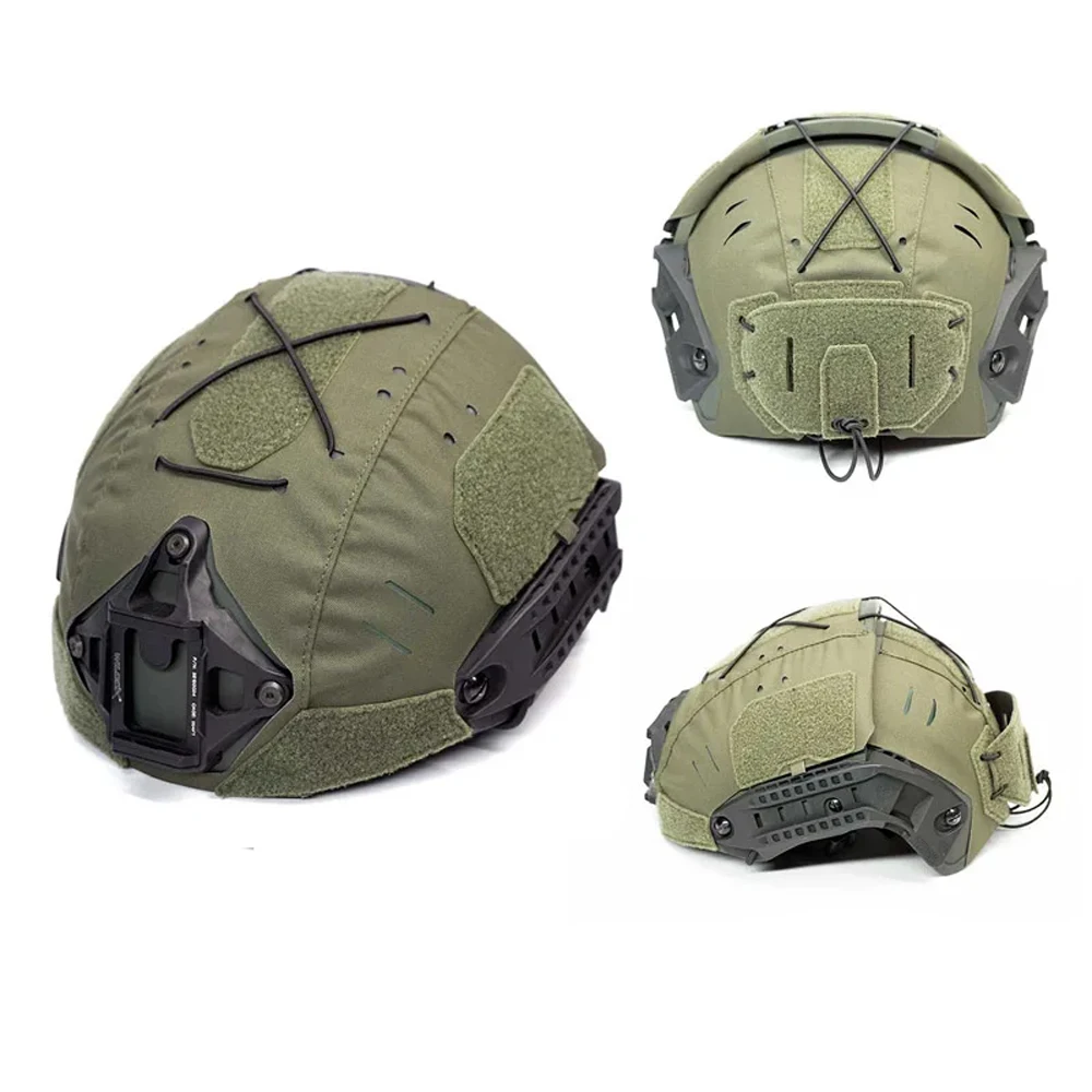 Cp af-exterior capacete proteção capa, camuflagem tecido, corte a laser, duas peças