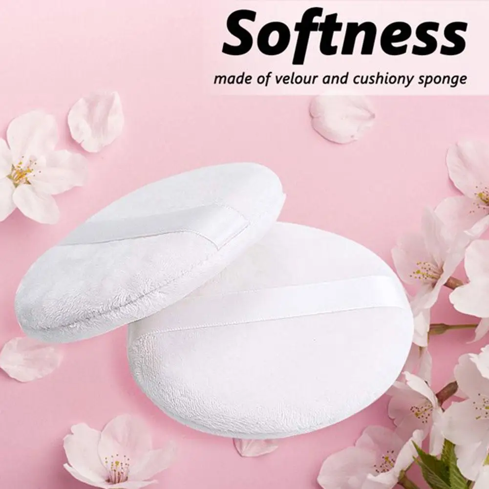 Loose Powder Puff Plush Cotton Pure Comfortable Flocking Makeup Body Talcum Powder Puffs Foundation Beauty Tool