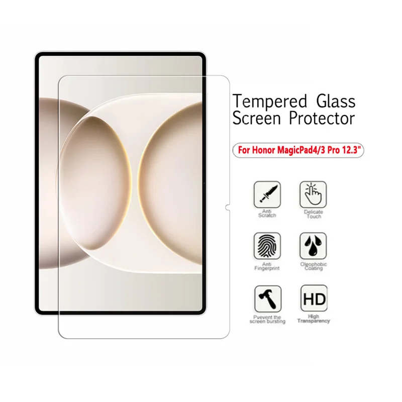 

2Pcs Tempered Glass Film For Honor MagicPad4 12.3"2026 YLE-W09 9H Scratch Screen Protector Honor MagicPad3 Pro 12.3"Tablet Film