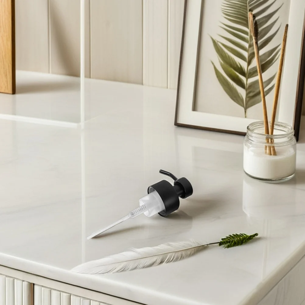 Cabeça da bomba dispensadora de sabão de espuma, 2 peças, aço inoxidável, loção, shampoo, garrafa, preto, prata, para uso em banheiro e cozinha