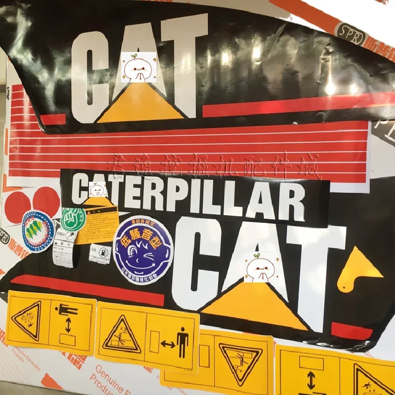 For Caterpillar Cat 307 312 320 325 329 330c B D All Car Logo Decal Sticker Excavator Accessories