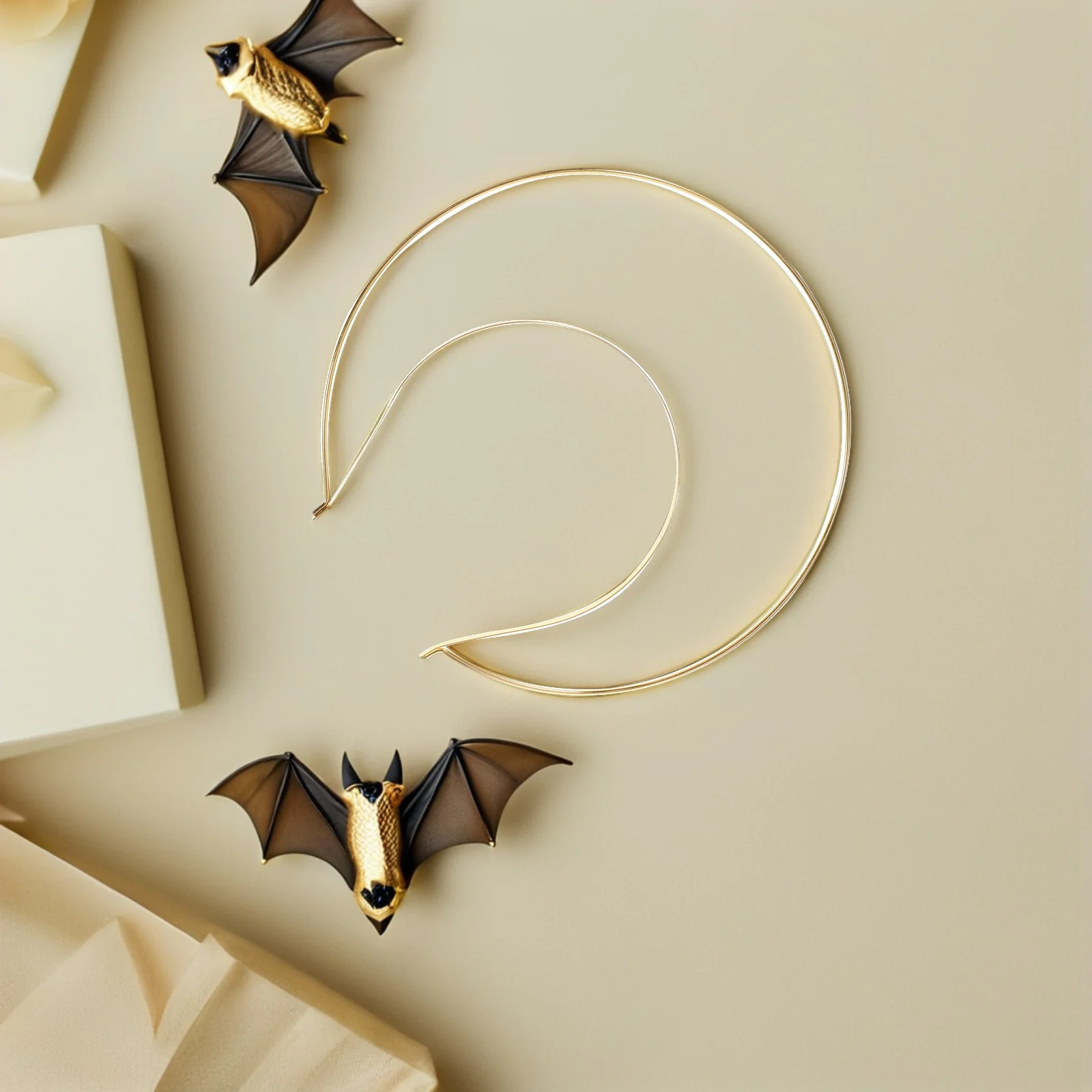 

1Pcs Golden Decorative Headband Comfortable Hair Accessory for Engagement Party Festival Elegant Hair Hoop