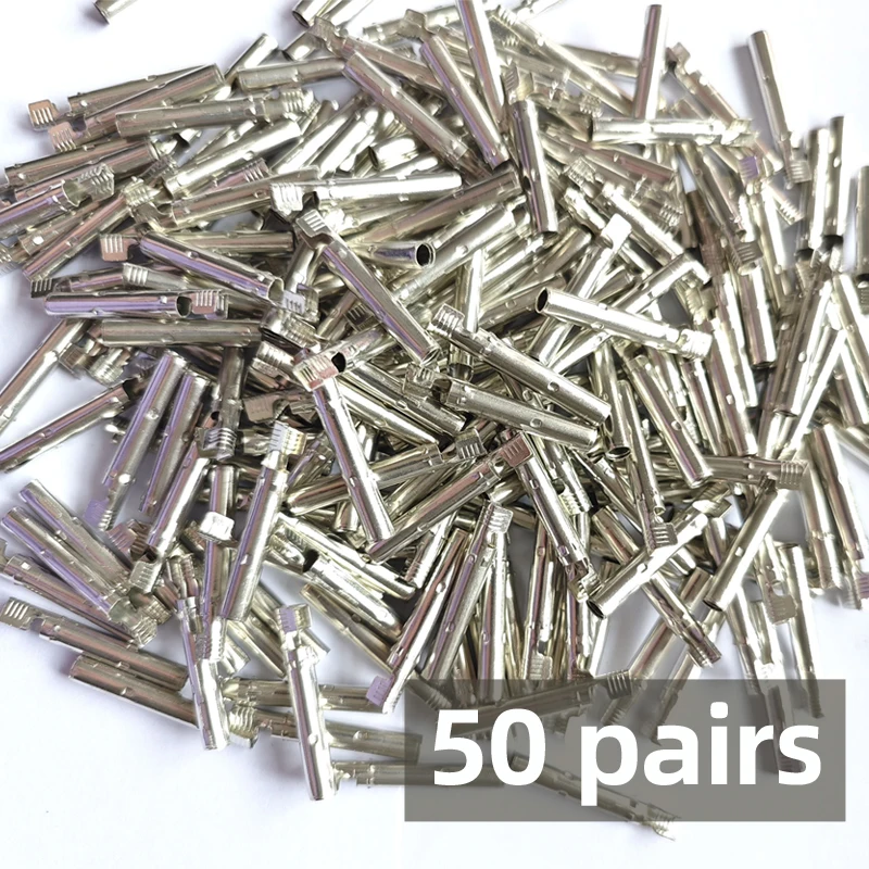 50Pairs/100Pairs x Solar Connector male and female inside metal core use for solar cable connect terminal pin for PV pin