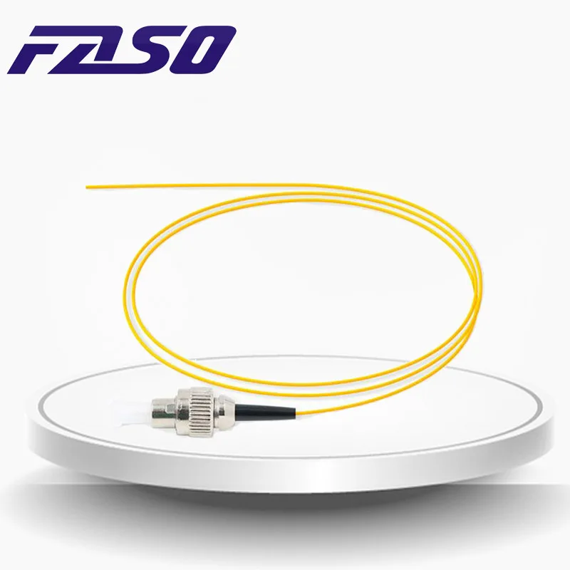 

Фасо 50 шт. 1 метр ST UPC оптический волоконный кабель Pigtail SX Core 9/125 SM волоконно-оптический отрезок 0,9 мм LSZH желтый