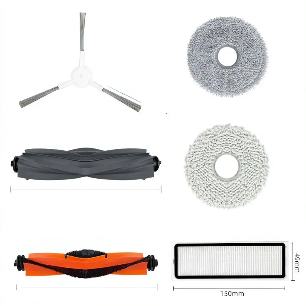 Maintenance Parts For X20 Plus X10 Plus Vacuum Cleaner Main Roller Side Filter Mop Cloth Dust Bag Brush Cover Kit