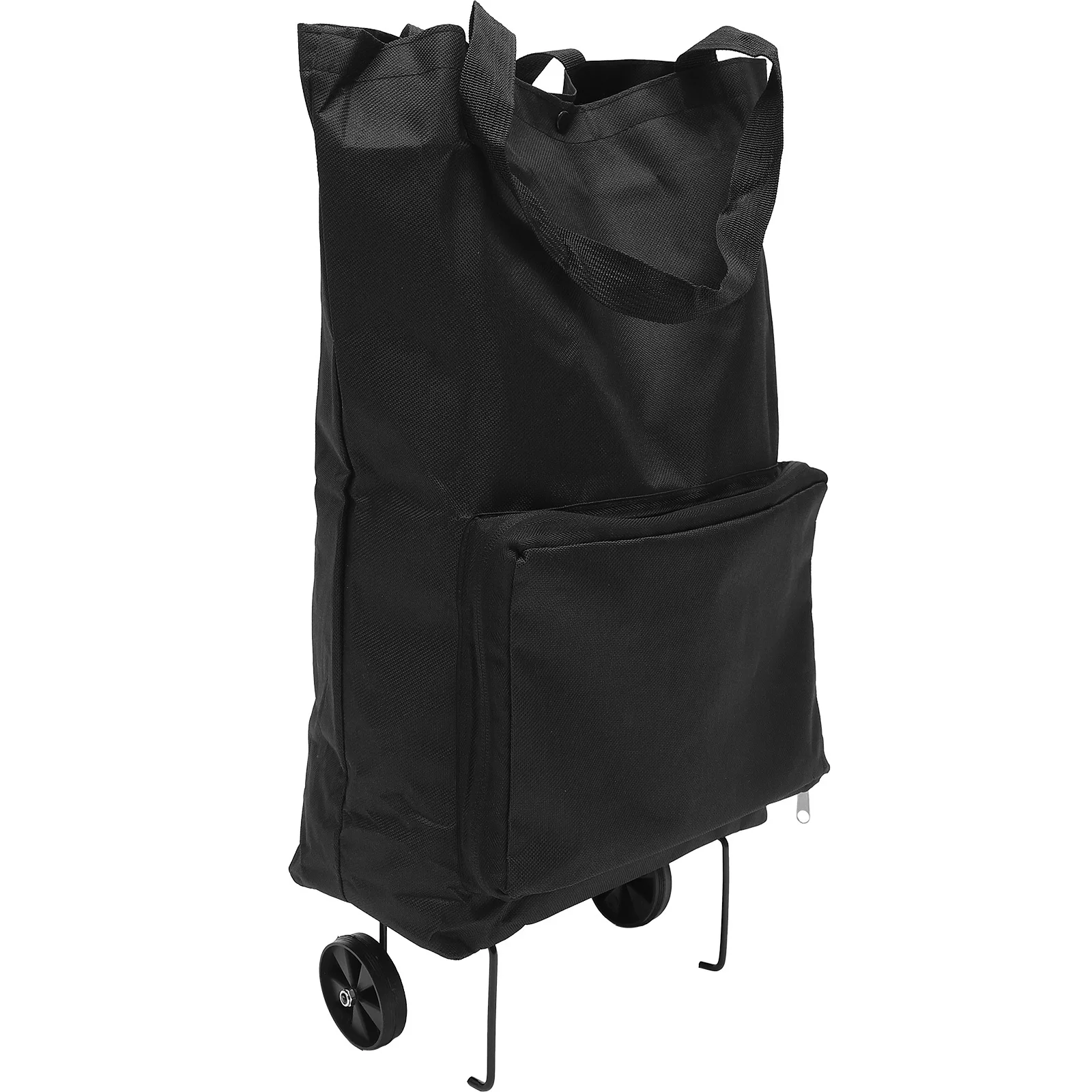 

Folding Shopping Bag With Wheels Large Capacity Foldable Trolley Bag For Grocery Travel Camping Laundry Storage Pouch
