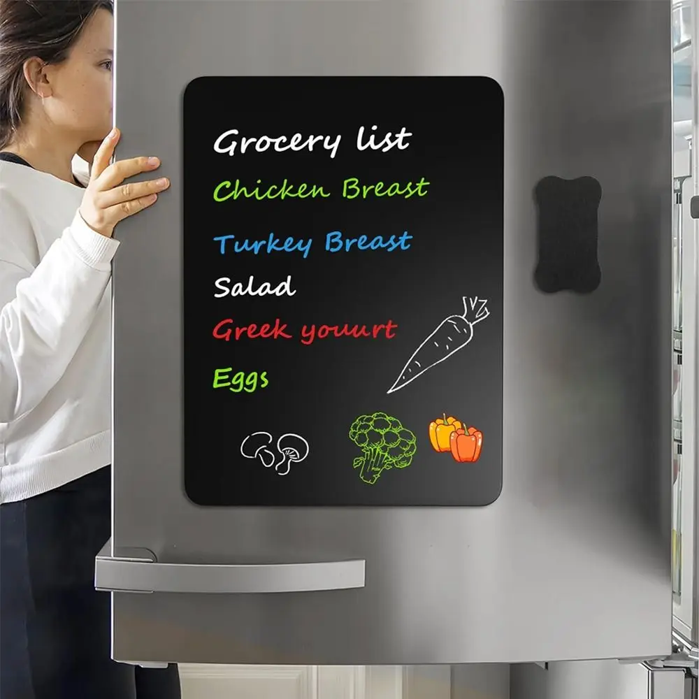 Durable PET Magnetic Blackboard A3/A4/A5 Removable To Do List Board Reusable Erasable Message Board Home