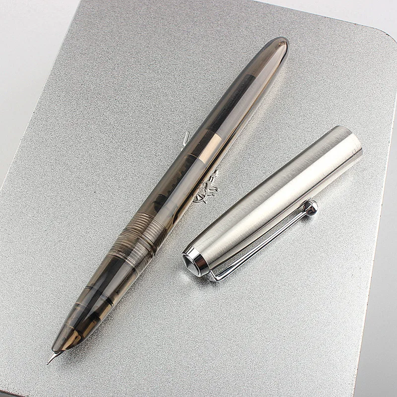 Jinhao Retro Pro Fountain Pen silver Clip Extra Fine 0.38mm /Bent 0.8mm Nib Office Signature School Writing ink pens