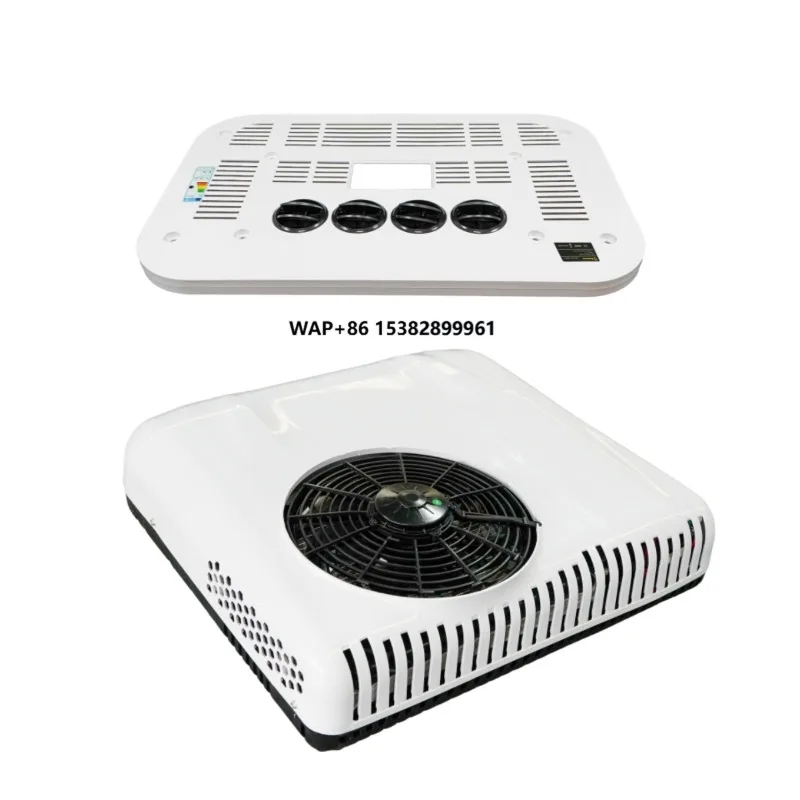 Easy Install 12V 24V DC RV Unit Auto Parking Air Conditioner for Motorhome Caravans Trucks Roof Cooling
