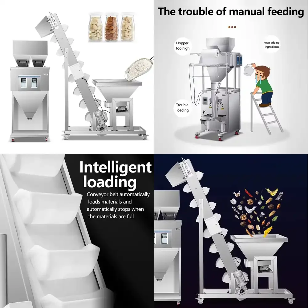 Xuan Teng Machinery Granule Powder Packaging Machine Bucket Incline Elevator Material Loader Conveyor Belt Fully Automatic