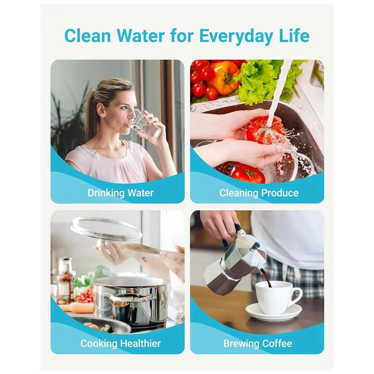 

Фильтр для воды на кран, замена фильтра Brita 36311, FR-200, FF-100, для системы On Tap, белый, 4 шт.