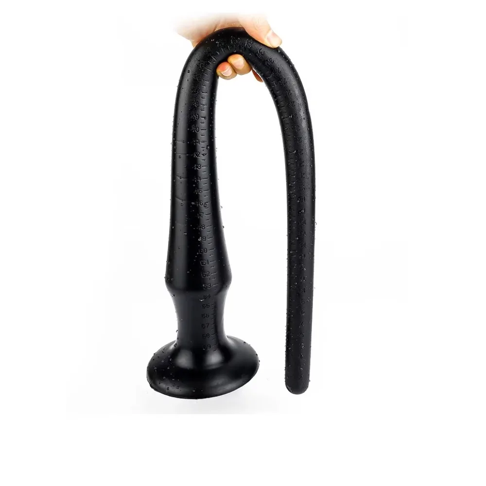 Groothandel Super Lange Vloeibare Siliconen Anale Plug Flexibele Butt Uitbreiding Speeltjes voor Prostaat Massage Stimulatie