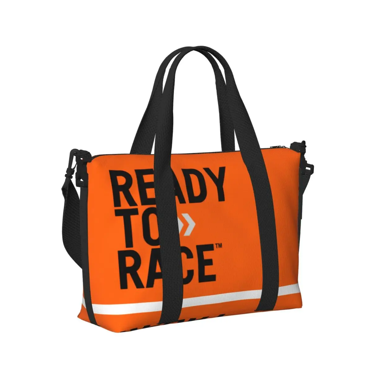 Custom Large Ready To Race Logo Tote Bag for Women Motorcycle Rider Racing Sport Shopper Shoulder Beach Gym Travel Bag