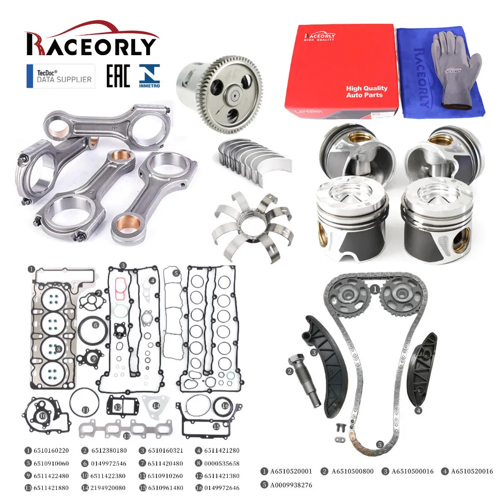 RACEORLY Engine Rebuild Kit For Mercedes GLE300d Viano Vito 2.1 CDI Diesel OM651