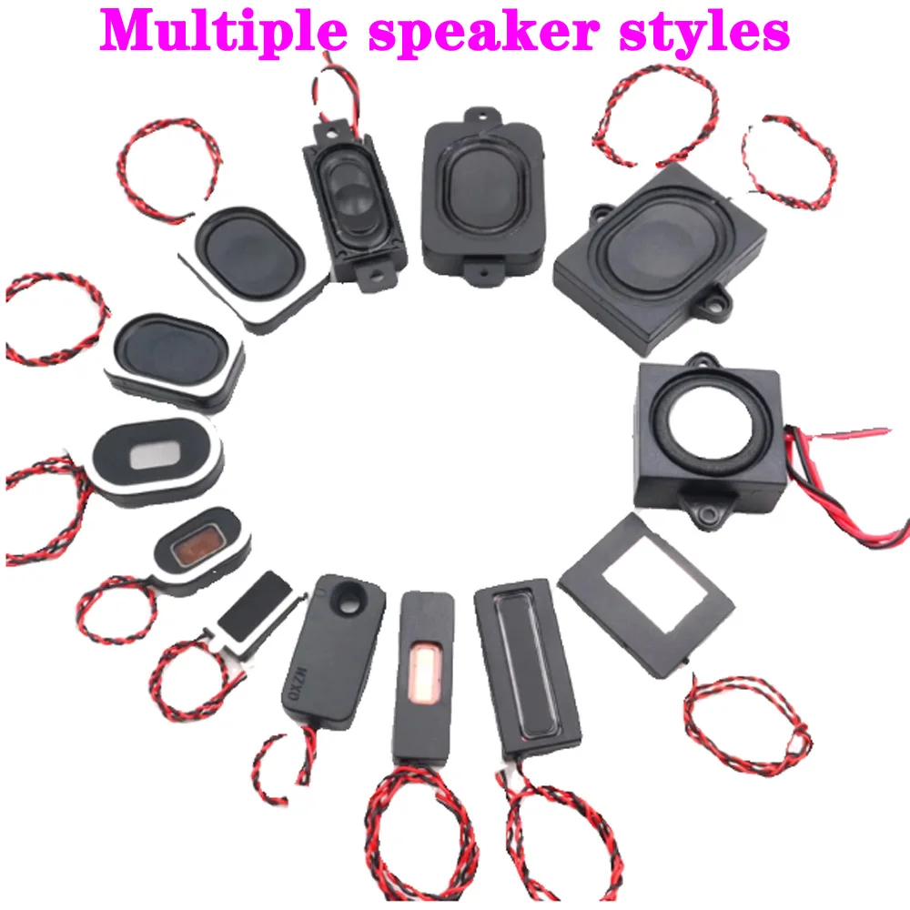 

1pcs 8 Ohm 8R 4R 2W 3W 10W Mini Ultra-thin Horn Speaker Diameter Mini speaker small horn Loudspeaker W/ P2.0 Termina Wire