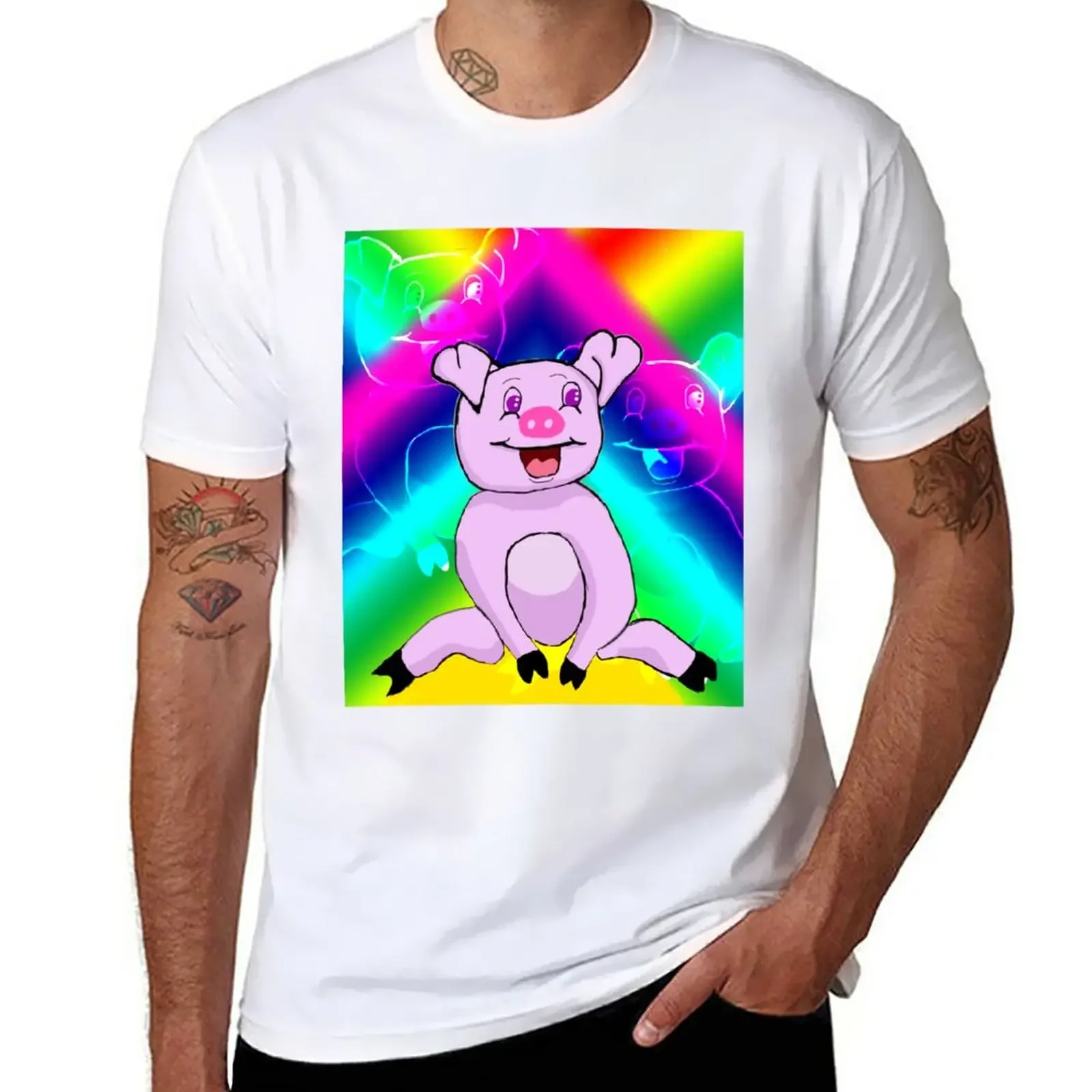 Jiggy Piggy T-Shirt for a boy Aesthetic clothing shirts graphic tees men t shirt