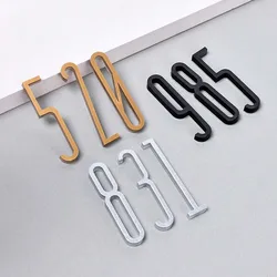 Nordic Modern Style 3D  Number Plate Acrylic Door Sign Digital Hotel Living Room House Number