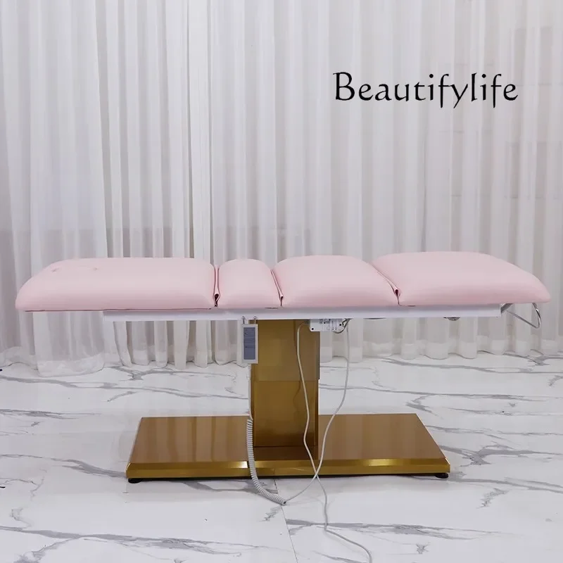 

массажное кресло Pink electric beauty bed can be lifted and folded multi-functional massage bed