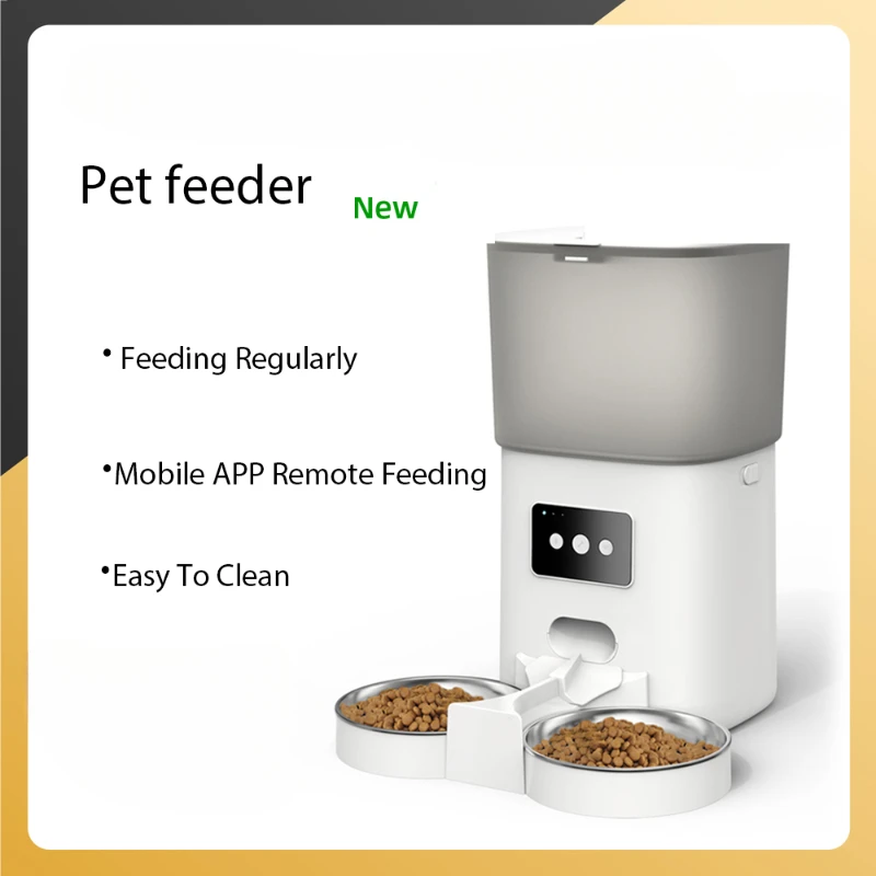 

6L Tuya APP Smart Pet Feeder Cat And Dog Food Automatic Dispenser Vortex Slow Food With Timing Recording Remote Control Feeding