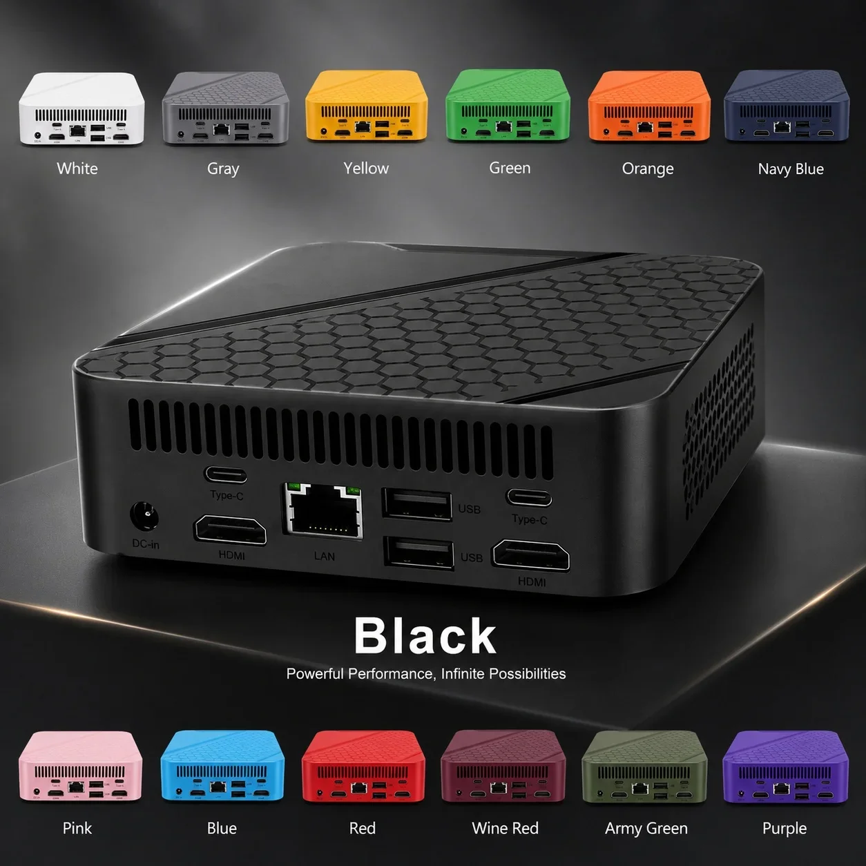 Colorful Portable Mini PC, Intel I9‑10980HK, Win11,16GB RAM 2TB SSD, WiFi6 BT5.2,4K Workstation for Gaming, Streaming & Editing