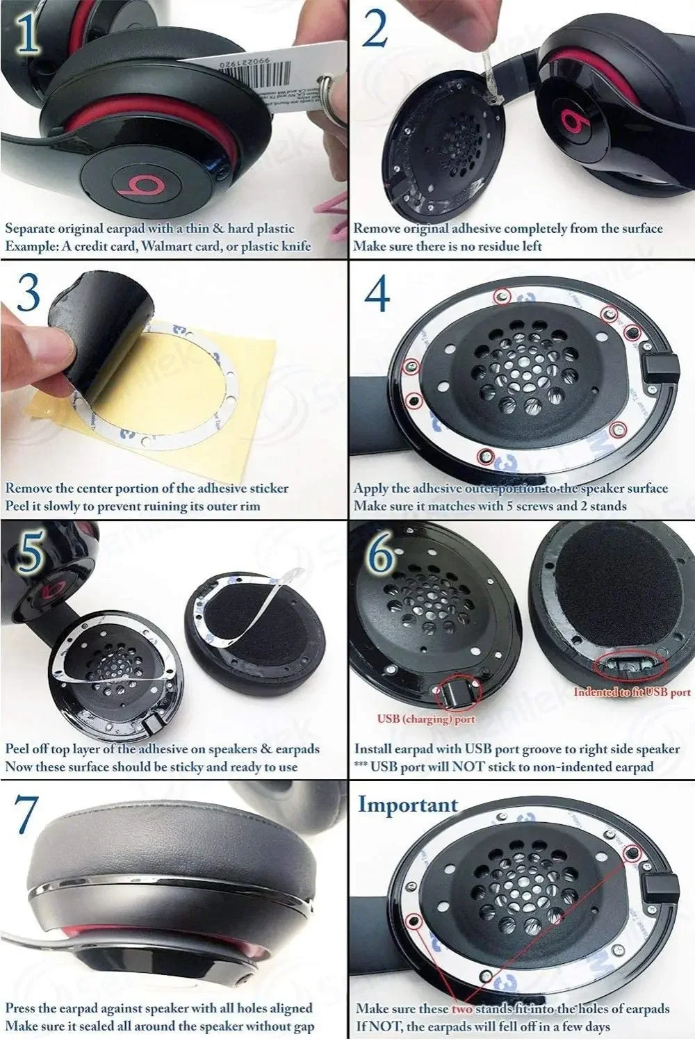 

memory foam Ear Pads Pillow Cushion Cover for Beats Studio 2 & 3 Gaming ，Headphones Earmuff Earphone Sleeve Headset