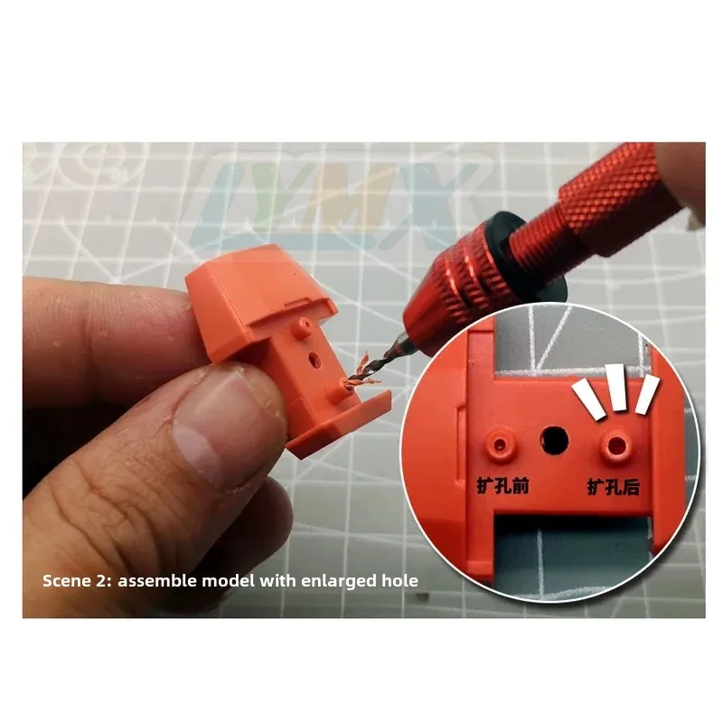 MS060  Tungsten Steel Hand Drill  Set With Drill Head for Model Hobby Punching Building DIY Tool