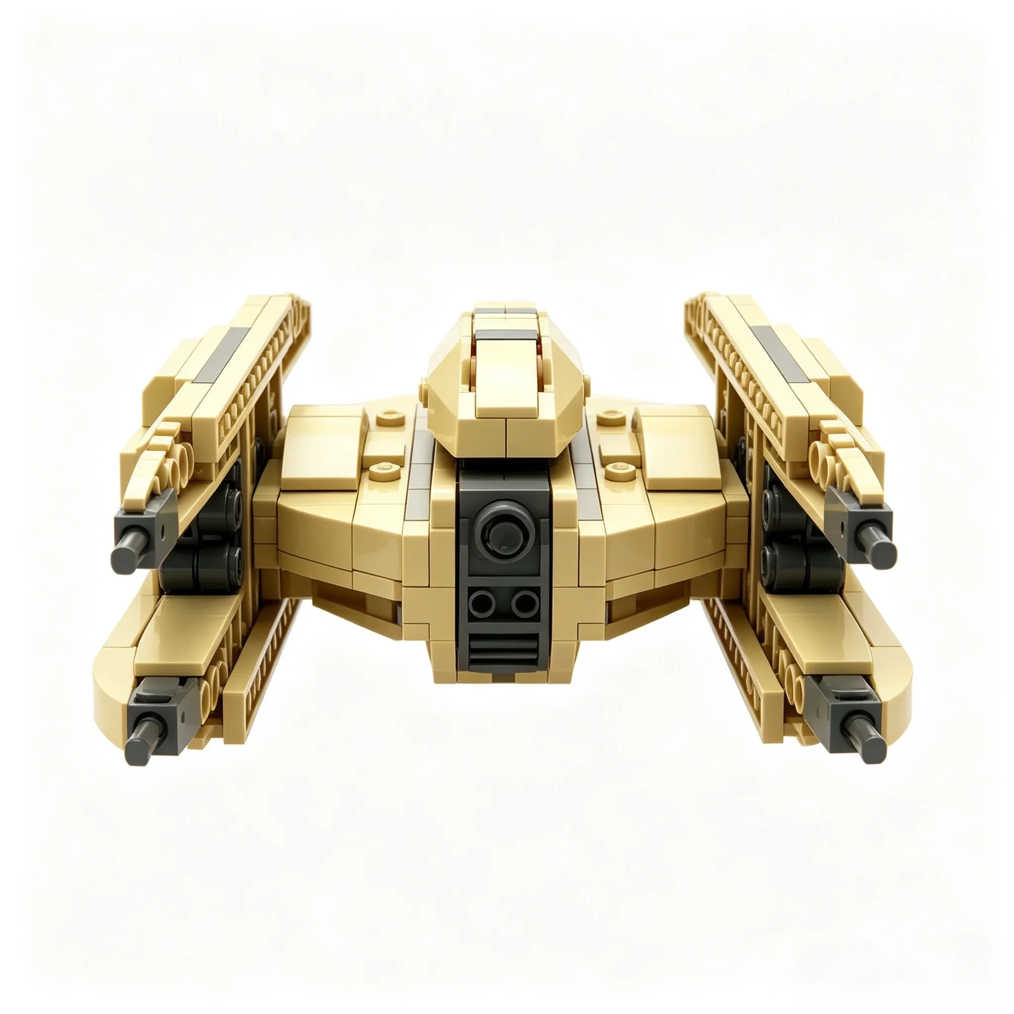 Custom MOC Variable-Wing Sci-Fi Fighter DIY Assembly Starship Model Hobby Collectible Display Piece Adult Gift