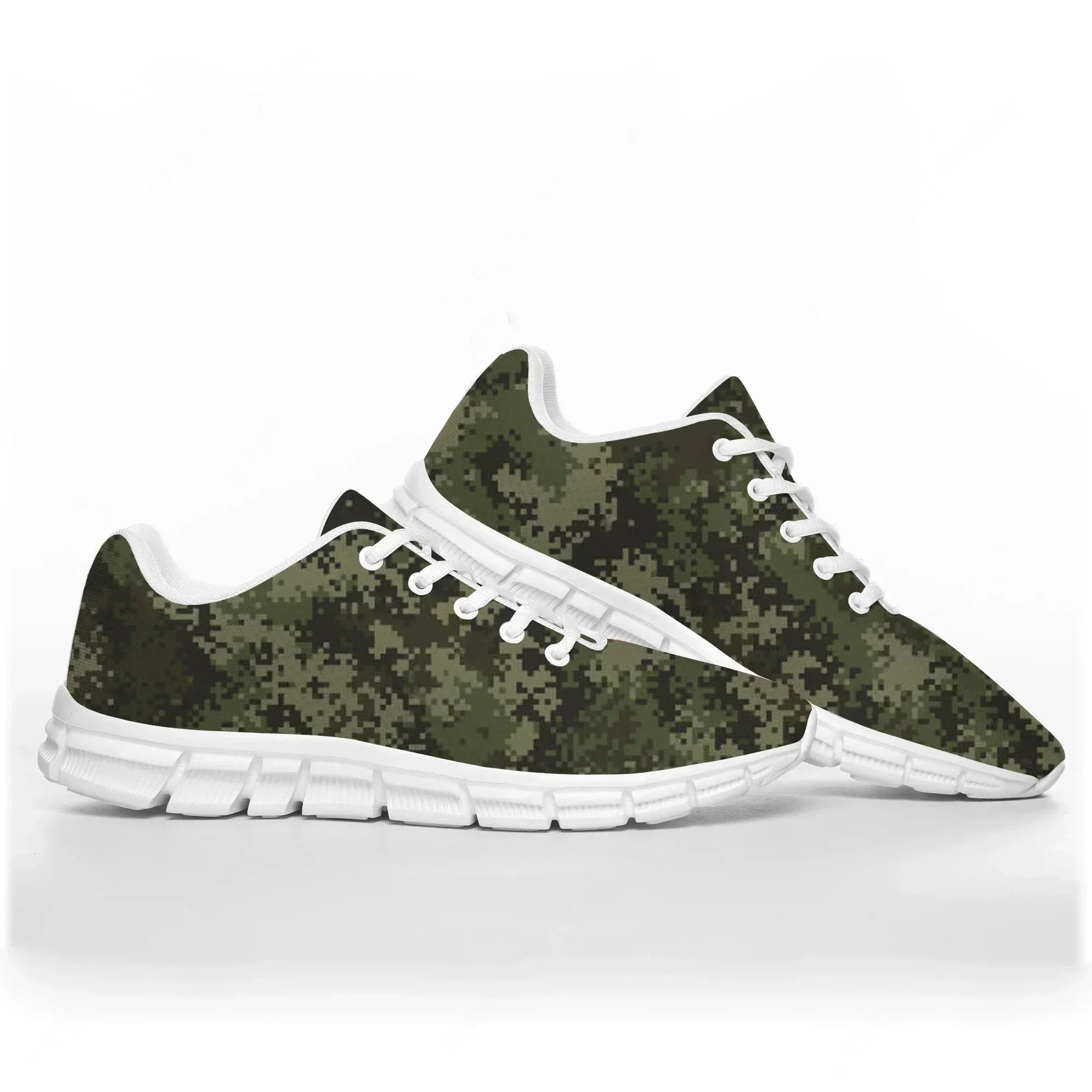Zapatos deportivos de camuflaje azul marino para hombre, mujer y adolescente, zapatillas de camuflaje del ejército, zapatos informales personalizados de alta calidad para parejas