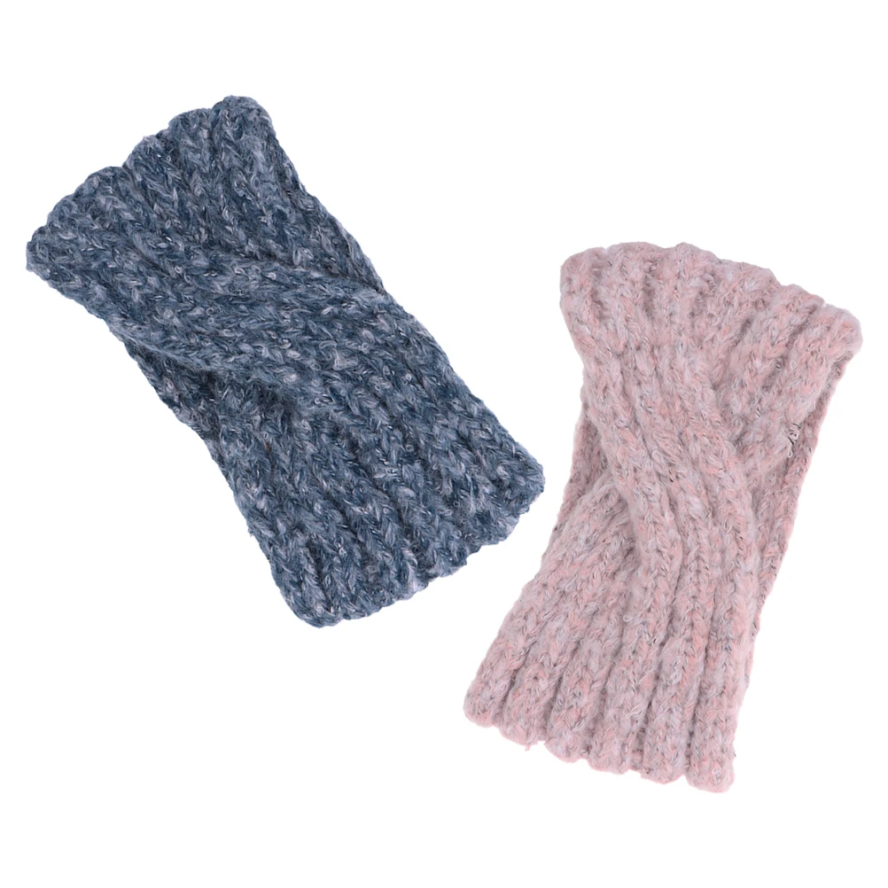 

Wide Headband Hair Elastic Makeup Headwrap Bow Knot Headband Turban Wraps Warm Knit Mohair Fabric Band Women Accessories