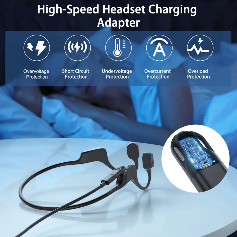Адаптер зарядного устройства для наушников с костной проводимостью для послеобеденного устройства OpenRun Pro S810/Mini S811/S803/аэропорта AS800/OpenComm ASC100SG