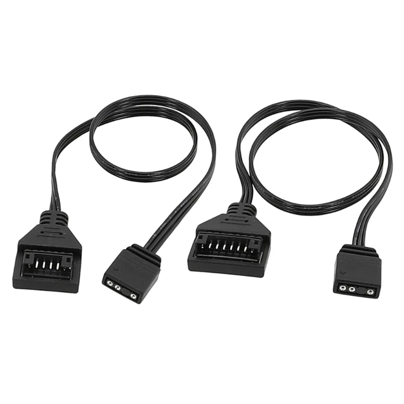 

ARGB Adapter Cable 5V 3pin to ARGB 5V 8Pin/6Pin Male Adapter Cable Enhances Your Lighting Solution 30cm Long Replacement