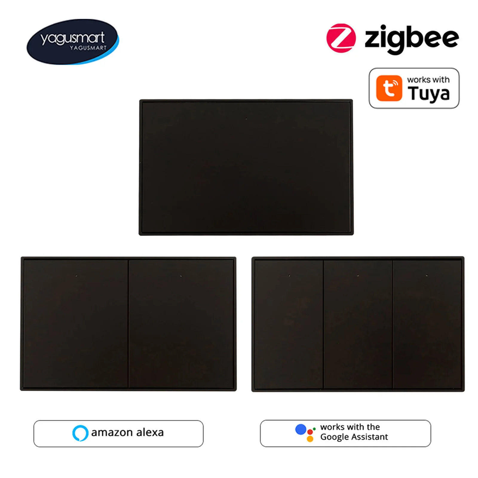 Yagusmart Zigbee inteligentne przełączniki Zemismart US kinkiet Interpertor praca z aplikacją Tuya Homekit SmartThings Alexa Google Home