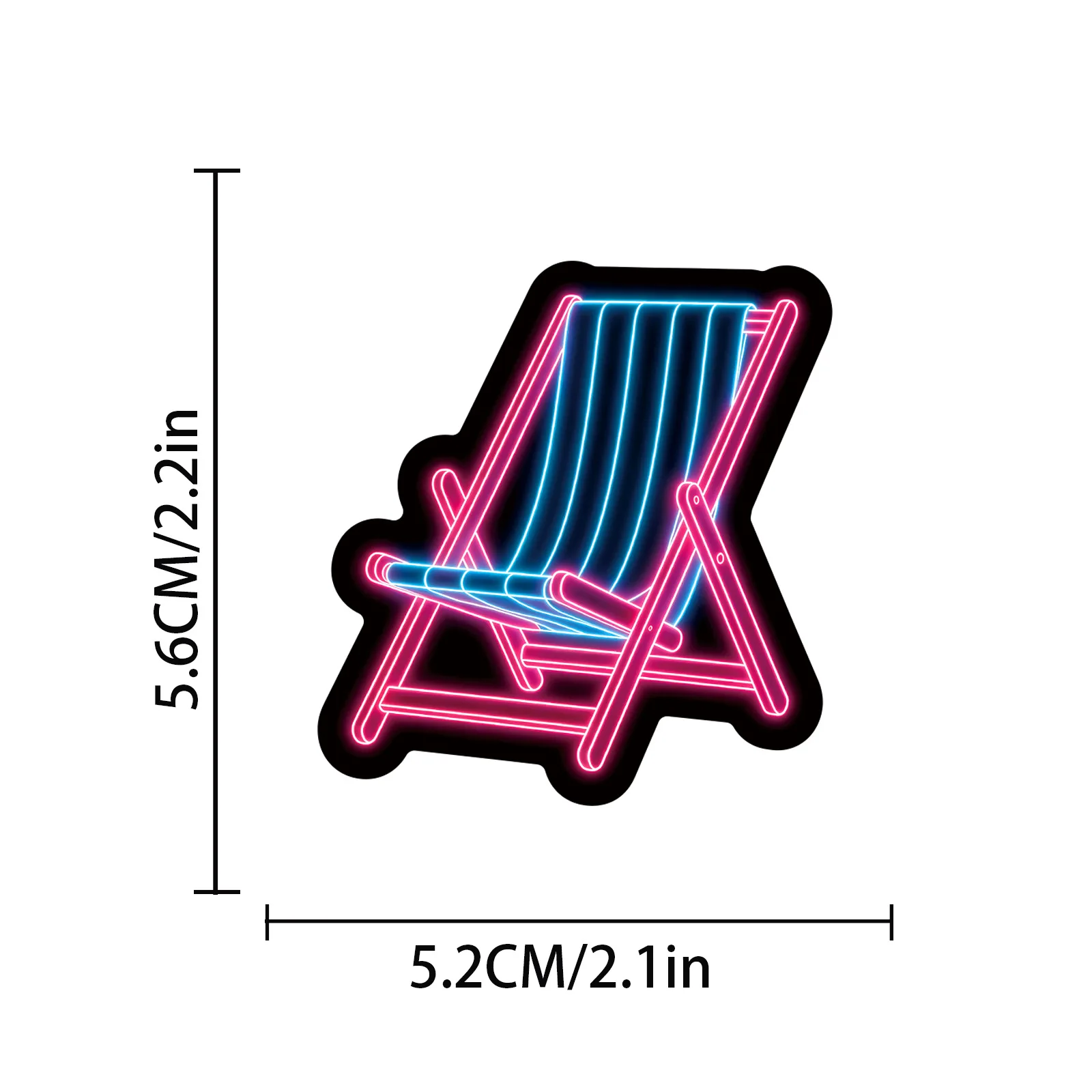 50 Pcs Neon Summer Beach Stickers Wholesale Waterproof Vinyl Decals for Water Bottle Helmet Notebook Laptop Journal Gift