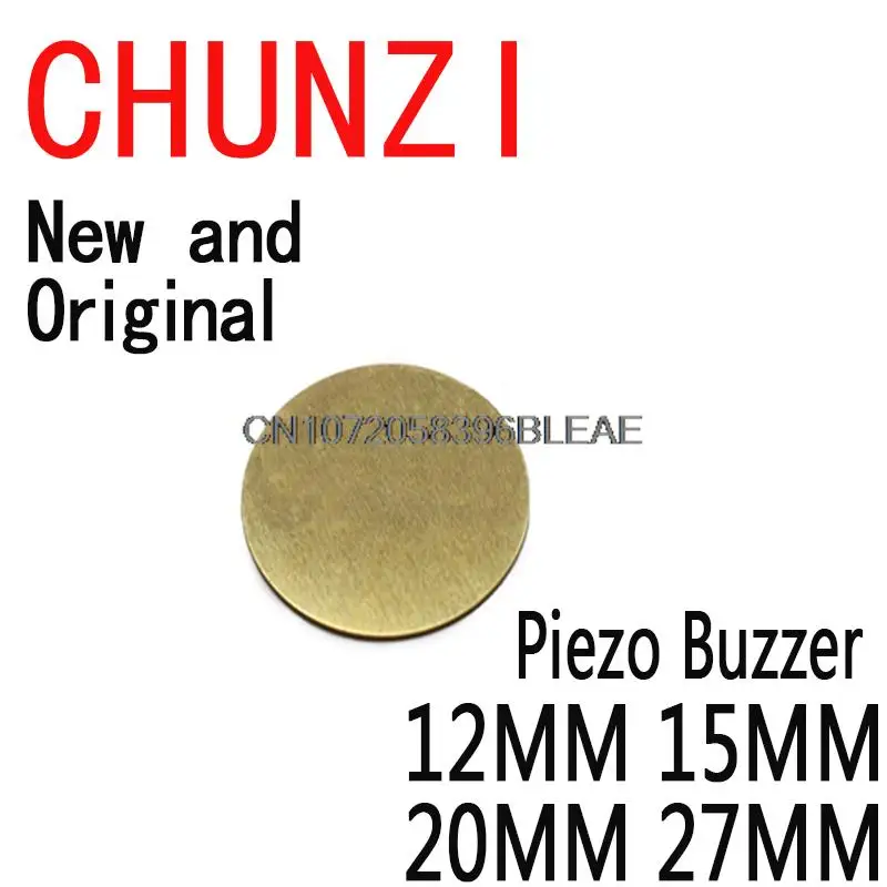 10PCS Piezo Elements Buzzer Sounder Sensor Trigger Drum Disc Copper Piezo Speaker Piezoelectric 12MM 15MM 20MM 27MM