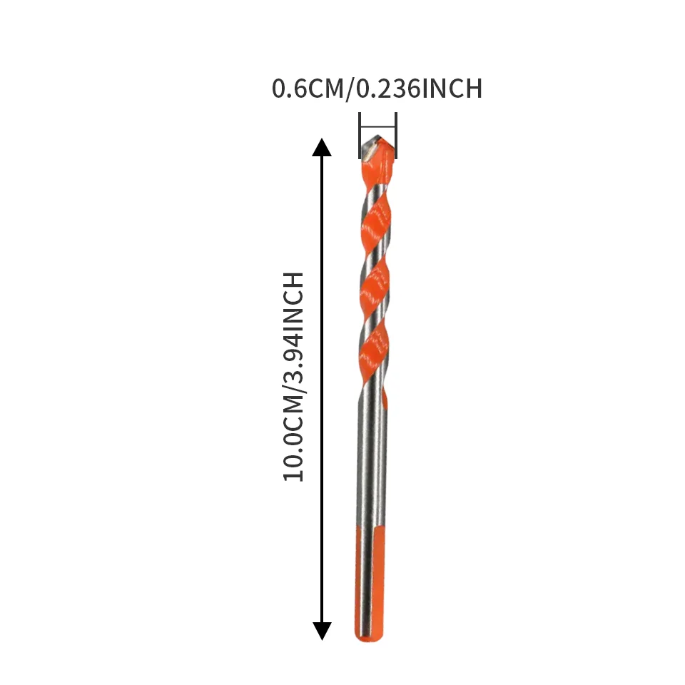 10 pieces, ceramic & vitrified tile drill bits (overlord reinforced type). Hard alloy cutter head features wear resistance
