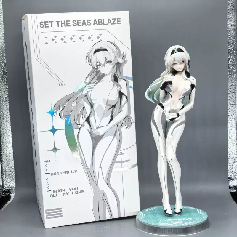 

[Spot] Driving suit firefly girl figure 1/7 gel coat girl, model ornament gift collection chassis
