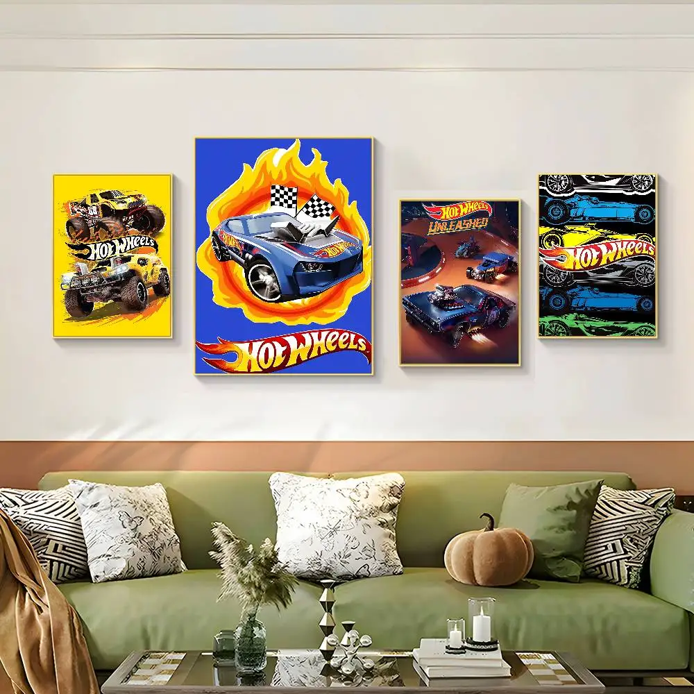 ملصقات عتيقة ذات طابع عجلات ساخنة لزجة عتيقة لغرفة المنزل والمقهى ديكور غرفة كاواي #5