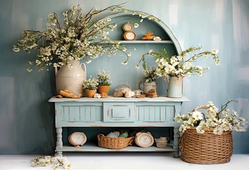 Mehofond 写真撮影の背景春の花の庭の窓カーテン子供大人の誕生日パーティーポートレート装飾背景写真スタジオ