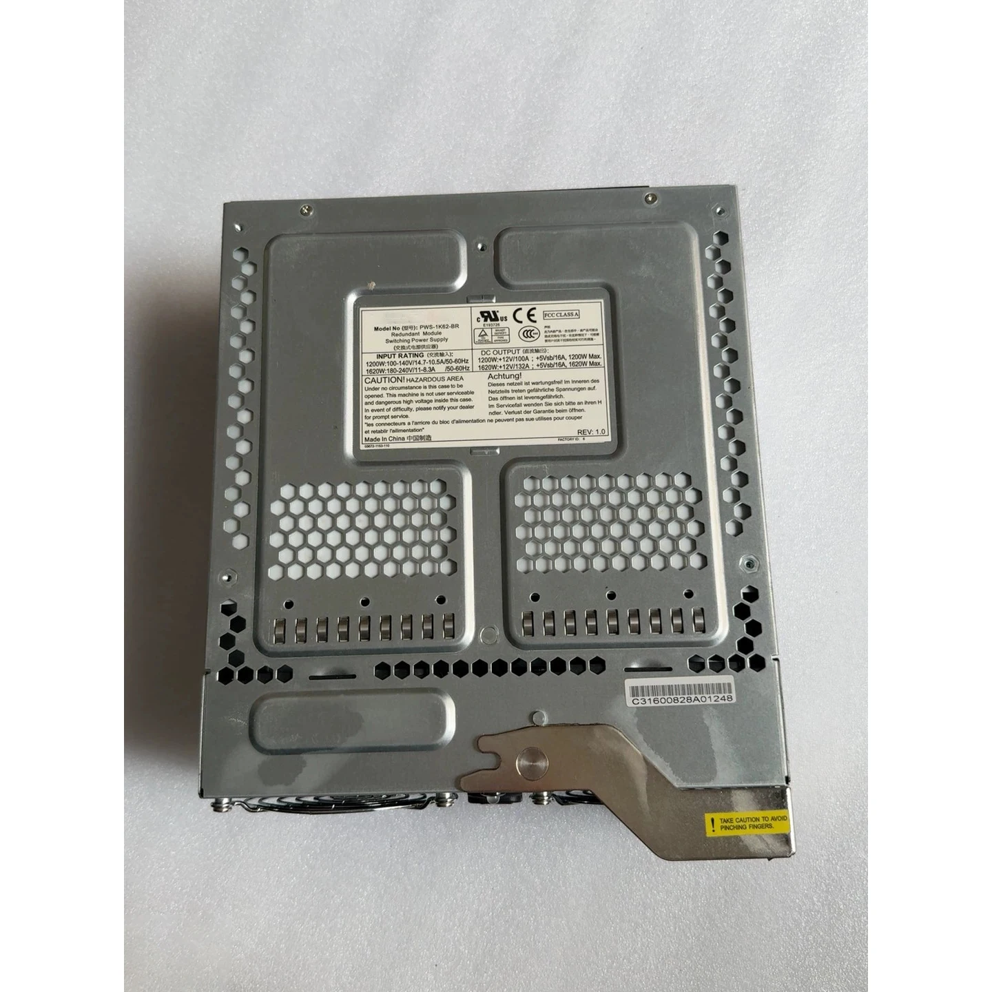 PWS-1K62-BR  1620W (200~240VAC input) , 1200W (100~140VAC input)  Redundant Module