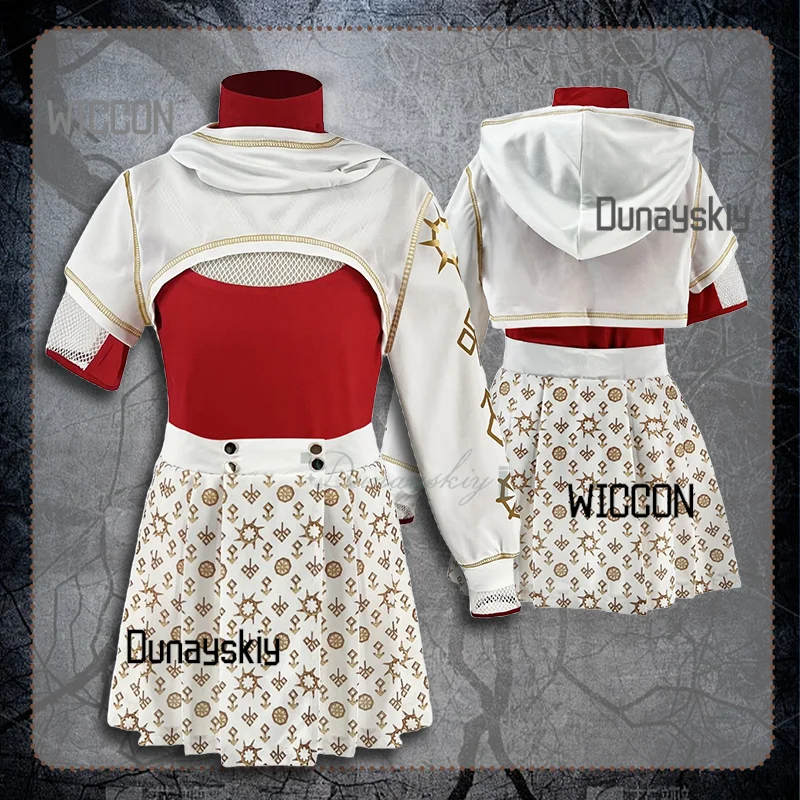 

Children Cosplay Costume Zombies Cheerleader Skirt&Hoodies Coat For Girls Halloween Party Themed Party Dress Up School Uniform