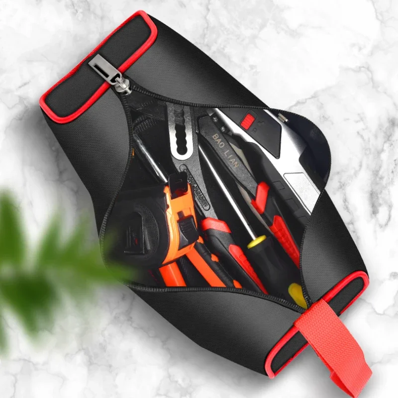 Large / Small Multifunctional Tool Bag Waterproof Wear-Resistant Durable 1680D Oxford Cloth Portable Tool Storage Tool Bag