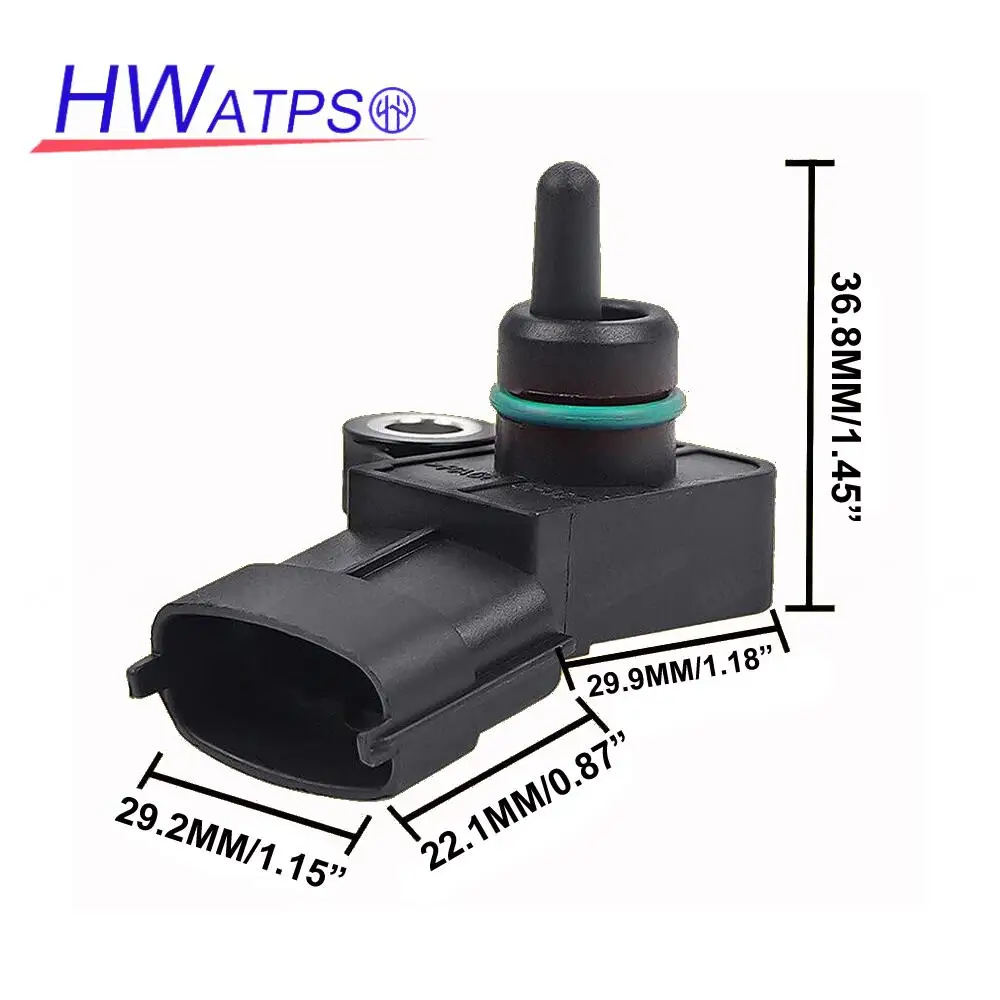 เซ็นเซอร์วัดระยะทางสำหรับ Hyundai Elantra Sonata Veloster Santa Fe Kia Forte Soul Sorento Manifold เซนเซอร์วัดความดันแผนที่39300-2B000 AS417T AS417