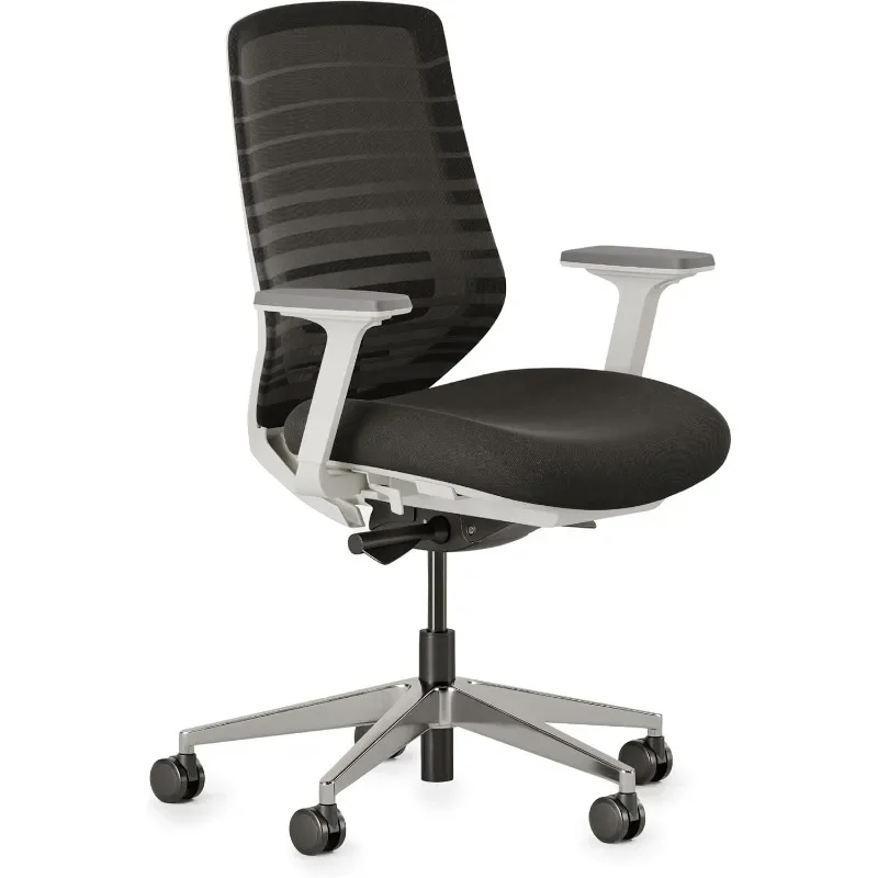 

Ergonomic Chair A Versatile Desk Chair with Adjustable Lumbar Support, Breathable Mesh Backrest, and Smooth Wheels