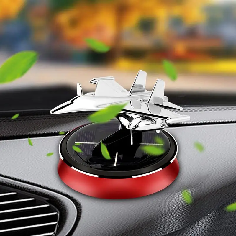 Rotating Car Air Freshener Solar Car Rotating Freshener Helicopter Dashboard Autorotation Decoration For Cafe Hotel Restaurant